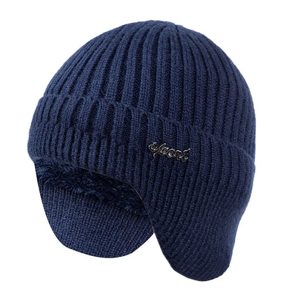 Hot Sale Ear Protection Winter Hats Stylish Soft Beanie Hat For Men Women Classic Knit Earflap Hat Warm Cap With Ears