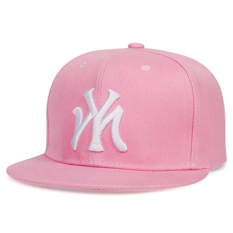 Letter Embroidery Baseball Cap Hip Hop Outdoor Snapback Caps Adjustable Flat Hats Outdoor Sun Hat