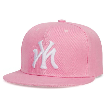 Letter Embroidery Baseball Cap Hip Hop Outdoor Snapback Caps Adjustable Flat Hats Outdoor Sun Hat