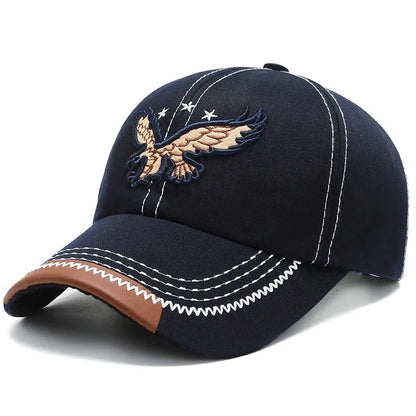 New Cool Women Men Baseball Cap Casual Male Female Snapback Hat Adjustable 3D Eagle Embroidery Sun Hat