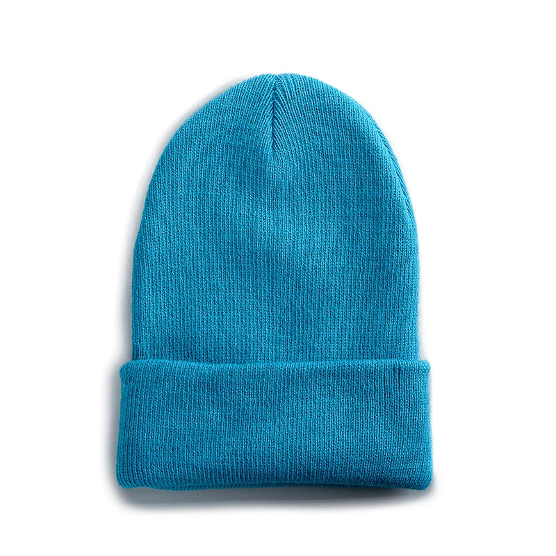 New Unisex Multicolor Autumn & Winter Beanie Hat Men Women Basic Daily Beanie Soft Knitted Hat All-match Streetwear Cap