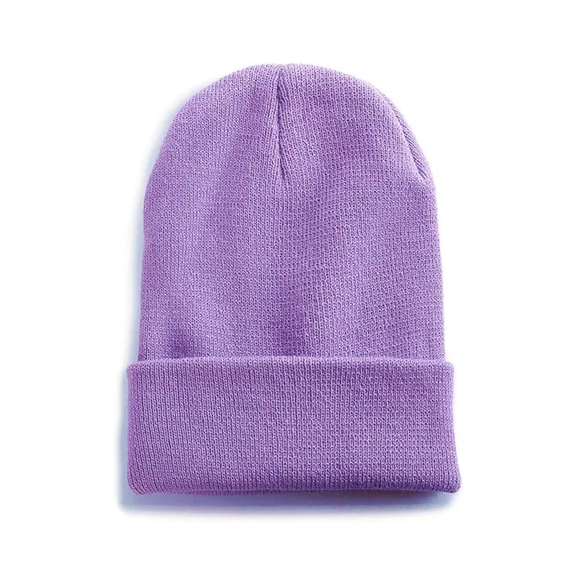 New Unisex Multicolor Autumn & Winter Beanie Hat Men Basic Daily Beanie Women Soft Knitted Hat Elegant All-match Streetwear Cap