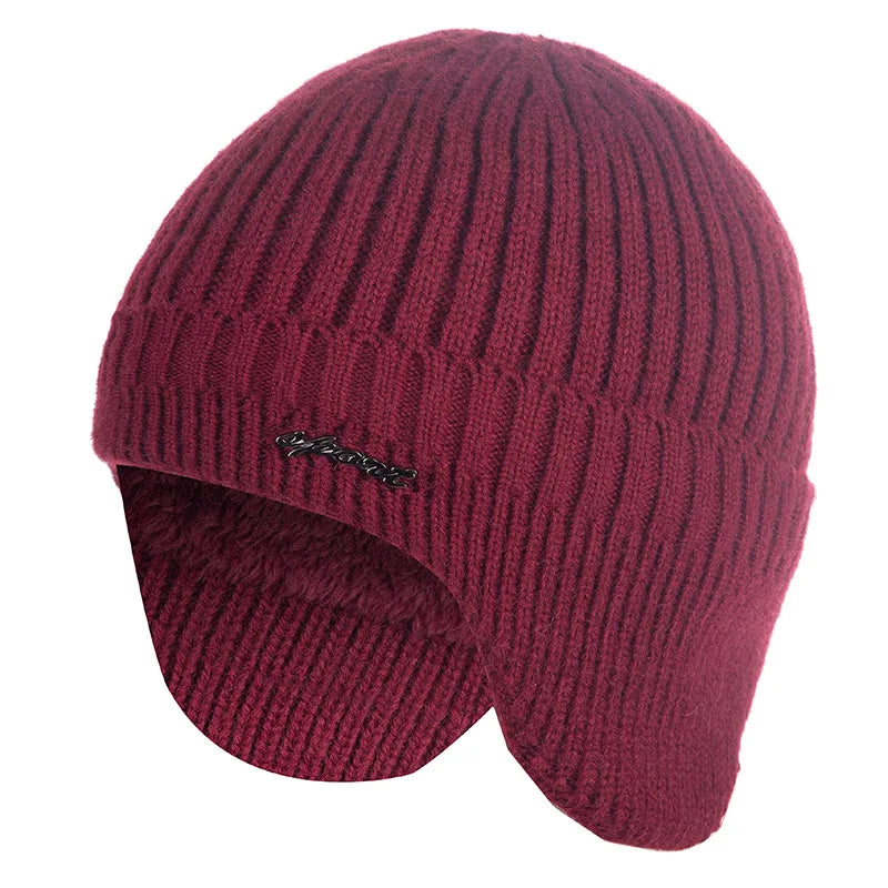 Hot Sale Ear Protection Winter Hats Stylish Soft Beanie Hat For Men Women Classic Knit Earflap Hat Warm Cap With Ears