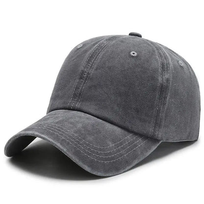 COKK Washed Cotton Adjustable Solid Color Baseball Cap Women Men Unisex Couple Cap Fashion Dad Hat Snapback Cap High Quality