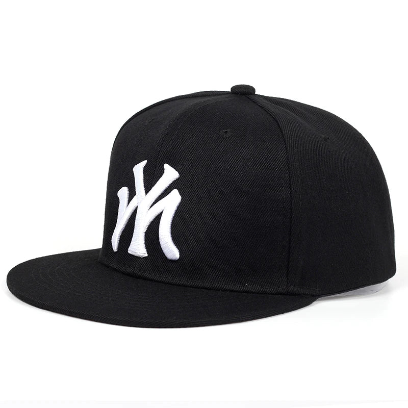 Letter Embroidery Baseball Cap Hip Hop Outdoor Snapback Caps Adjustable Flat Hats Outdoor Sun Hat