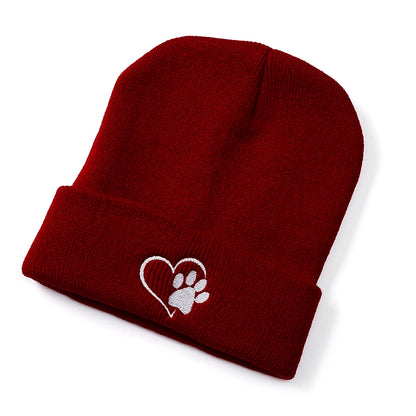 women men knitted Beanie hat Embroidery Letters autumn winter cap boy girl kids beanie cap hat for women men
