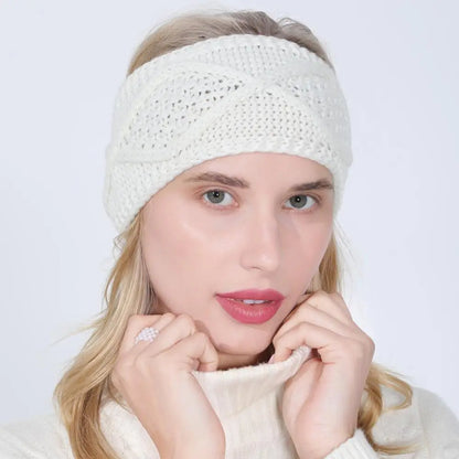 women autumn winter Ponytail Beanie hat female Stretch Crochet knitted hat lady arylic geometry pattern winter hat