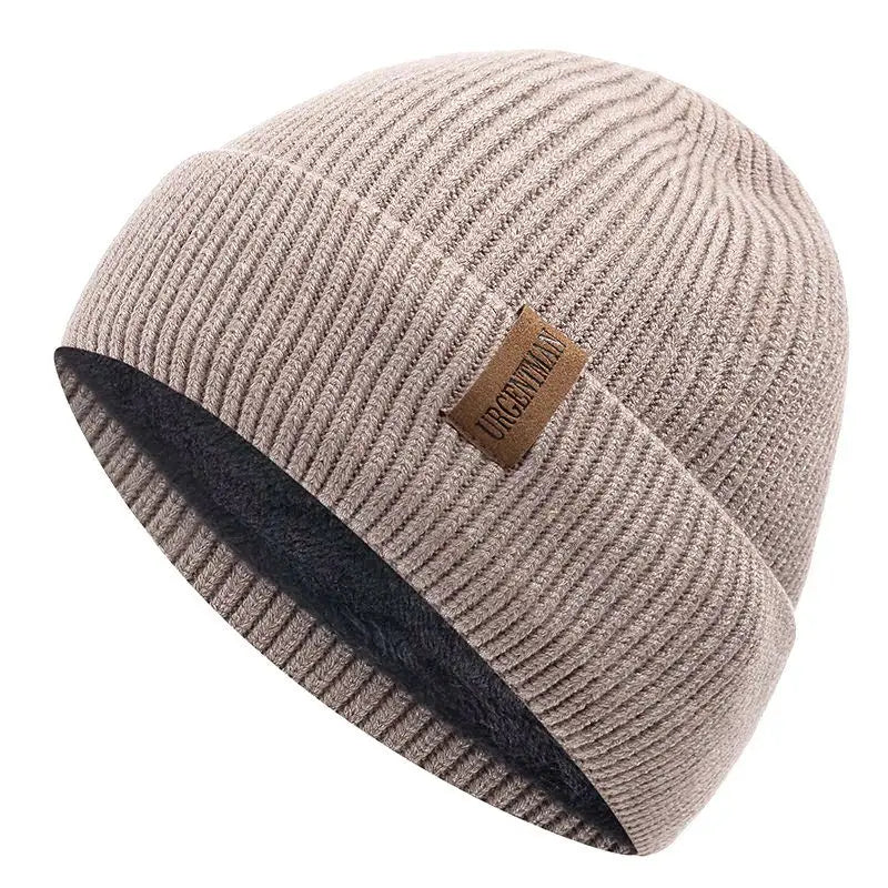 New Unisex Winter Hat Add Fleece Warm Cap Stylish Soft Beanie Hat For Men Women Outdoor Thicken Ski Sports Knitted Hat