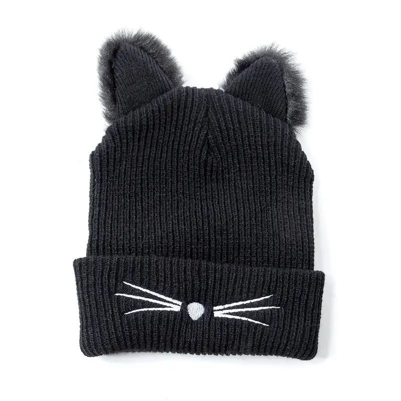 Hot Sale Cute Cat Ear Women Beanie Hat Warm Winter Hats For Women