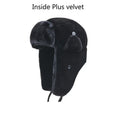 Bomber Hat Female Winter For Men Women Thick Warm Fur Velvet Cold Cap Male Snow Russian Ear Flap
