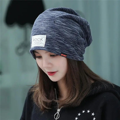 New Casual Women Hat Ladies Knitted Spring Autumn Cap Women's Skullies Beanies Headgear Lady Beanie Bonnet Head Cap Hip Hop