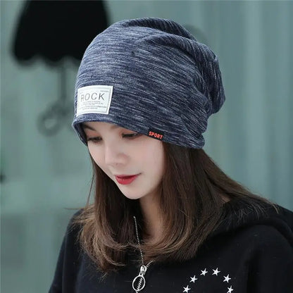 New Casual Women Hat Ladies Knitted Spring Autumn Cap Women's Skullies Beanies Headgear Lady Beanie Bonnet Head Cap Hip Hop