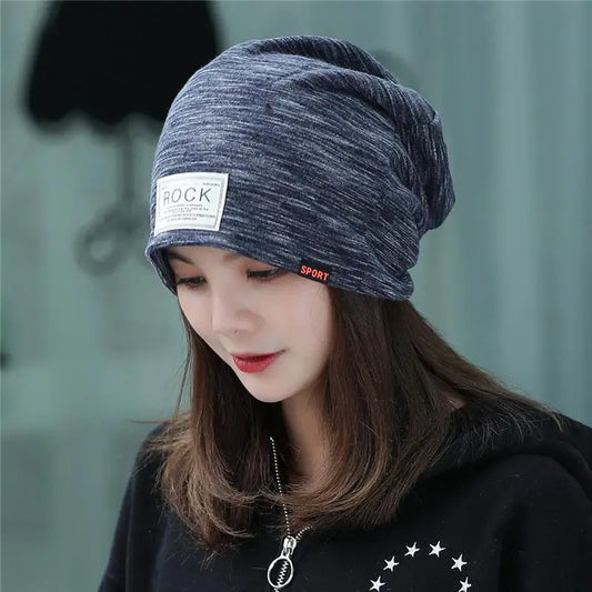 New Casual Women Hat Ladies Knitted Spring Autumn Cap Women's Skullies Beanies Headgear Lady Beanie Bonnet Head Cap Hip Hop