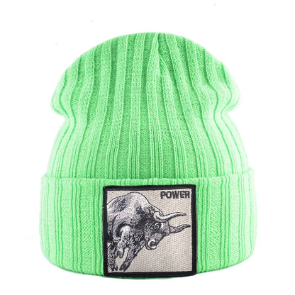 Fashion Skullcap Men Outdoor Streetwear Skullies Beanies Women Knitted Hip Hop Hat Boys Girls Kpop Bonnet Cap Black Knit Beanie