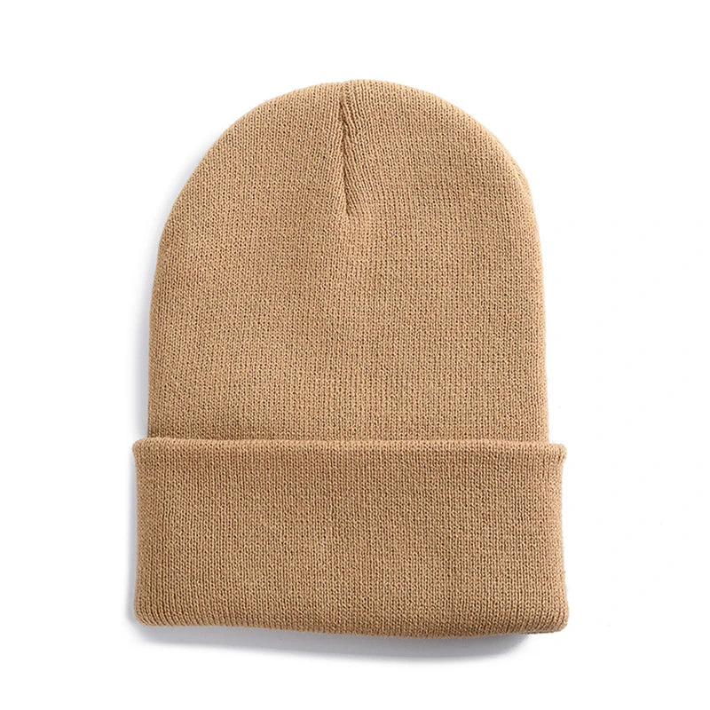 New Unisex Multicolor Autumn & Winter Beanie Hat Men Basic Daily Beanie Women Soft Knitted Hat Elegant All-match Streetwear Cap