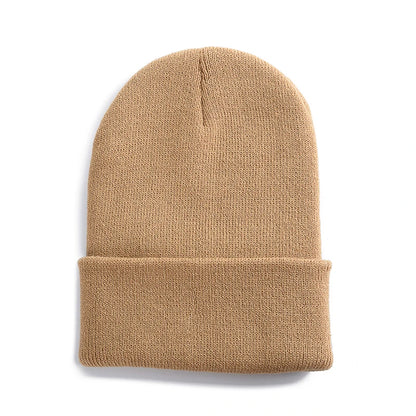 New Unisex Multicolor Autumn & Winter Beanie Hat Men Basic Daily Beanie Women Soft Knitted Hat Elegant All-match Streetwear Cap