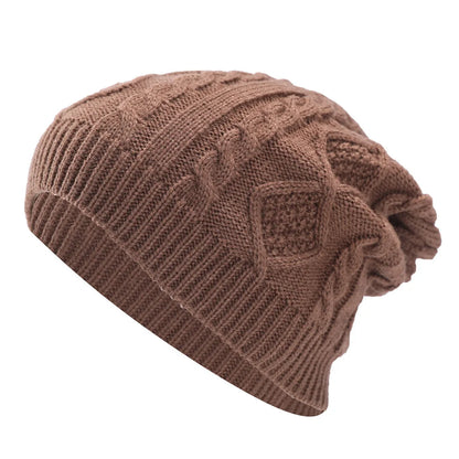 New Cool Women Warm Soft Beanies Hat Cap Lady Apring Autumn Winter Solid Geometric Knitted Casual Bone Cap Hat For Women