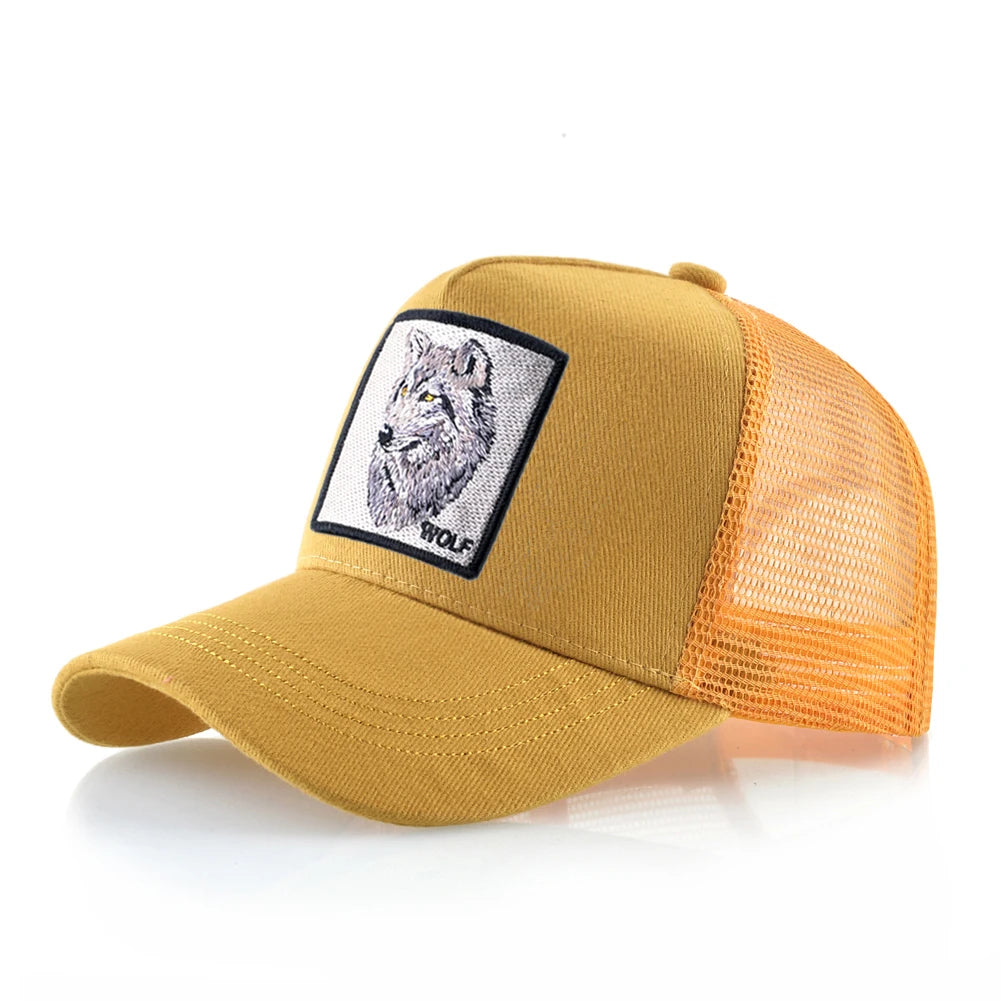 Baseball Caps Men Snapback Hip Hop Hats With Eagle Patch Streetwear Trucker Caps Women Spring Summer Breathable Mesh Visor Bones