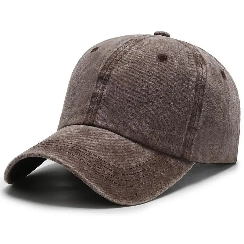 COKK Washed Cotton Adjustable Solid Color Baseball Cap Women Men Unisex Couple Cap Fashion Dad Hat Snapback Cap High Quality