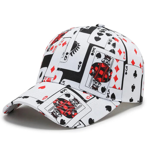 New arrive poker Letters print Baseball Caps for men women cotton Casual sport Snapback cap hat fashion Hip Hop Caps