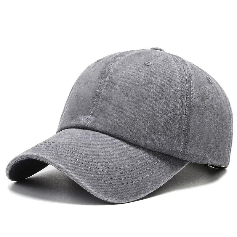 Women Men Cotton Solid Baseball Cap Four Season Fashion Snapback Hat Outdoor Simple Vintag Visor Casual Cap Hat For Women Men