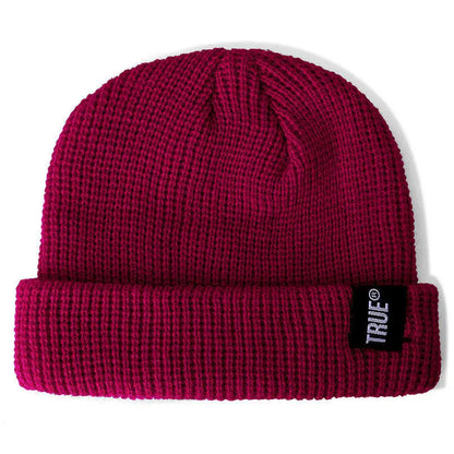 Hot Sale Daily SHORT Beanie Hat Unisex Sailor Style Winter Hat Men Women Ribbed Knitted Melon Cap True Letter Baggy Hat