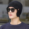 New Unisex Winter Knitted Hat With Ear Protection Fashion Beanie Hats For Men Women Outdoor Earflap Hat Classic Keep Warm Cap