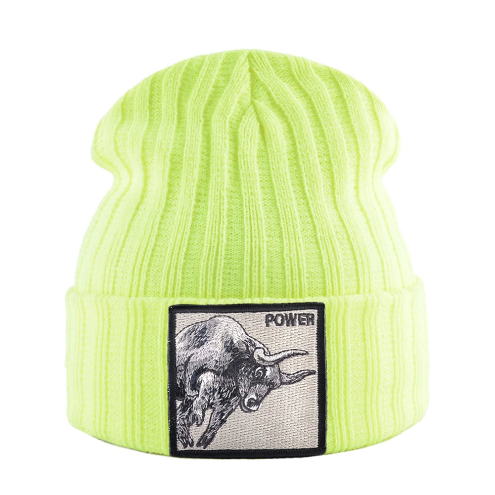 Fashion Skullcap Men Outdoor Streetwear Skullies Beanies Women Knitted Hip Hop Hat Boys Girls Kpop Bonnet Cap Black Knit Beanie