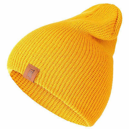 Hot Sale Unisex Casual Beanie Hat Men Women Basic Knitted Winter Hat Streetwear Beanie Cap