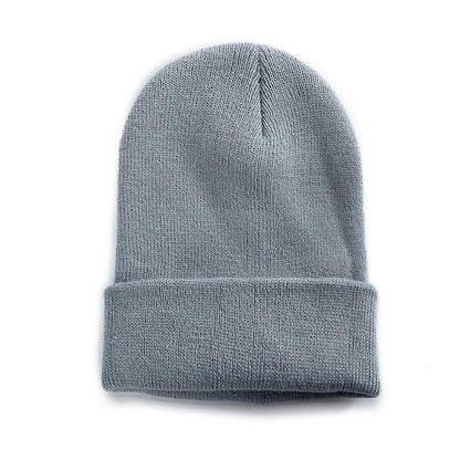 New Unisex Multicolor Autumn & Winter Beanie Hat Men Basic Daily Beanie Women Soft Knitted Hat Elegant All-match Streetwear Cap