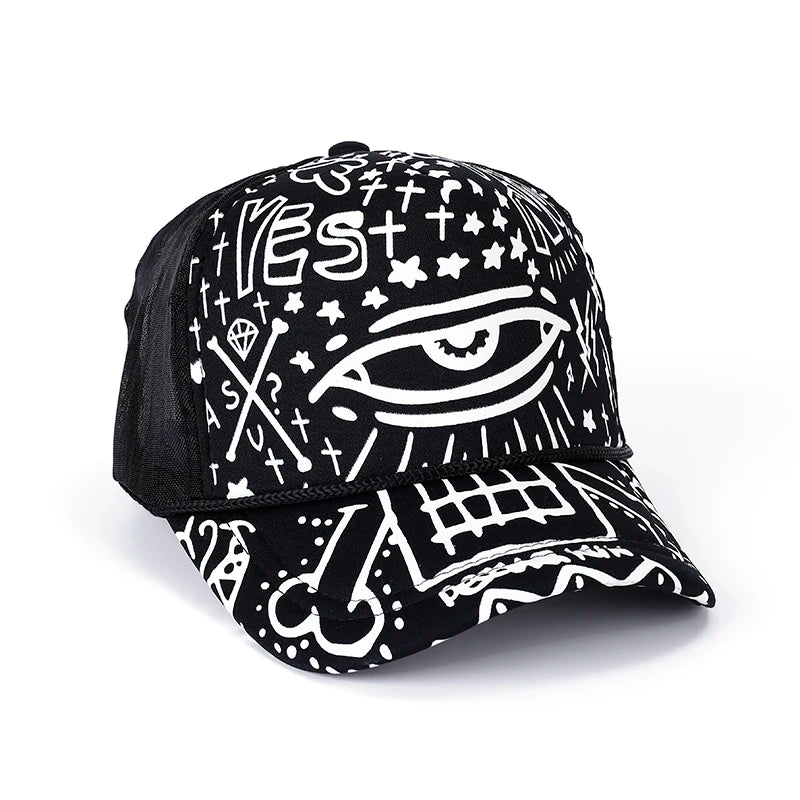 Summer Unisex Men Baseball Caps Women Breathable Mesh-Net Snapback Hats Casual Trucker Cap Adjustable