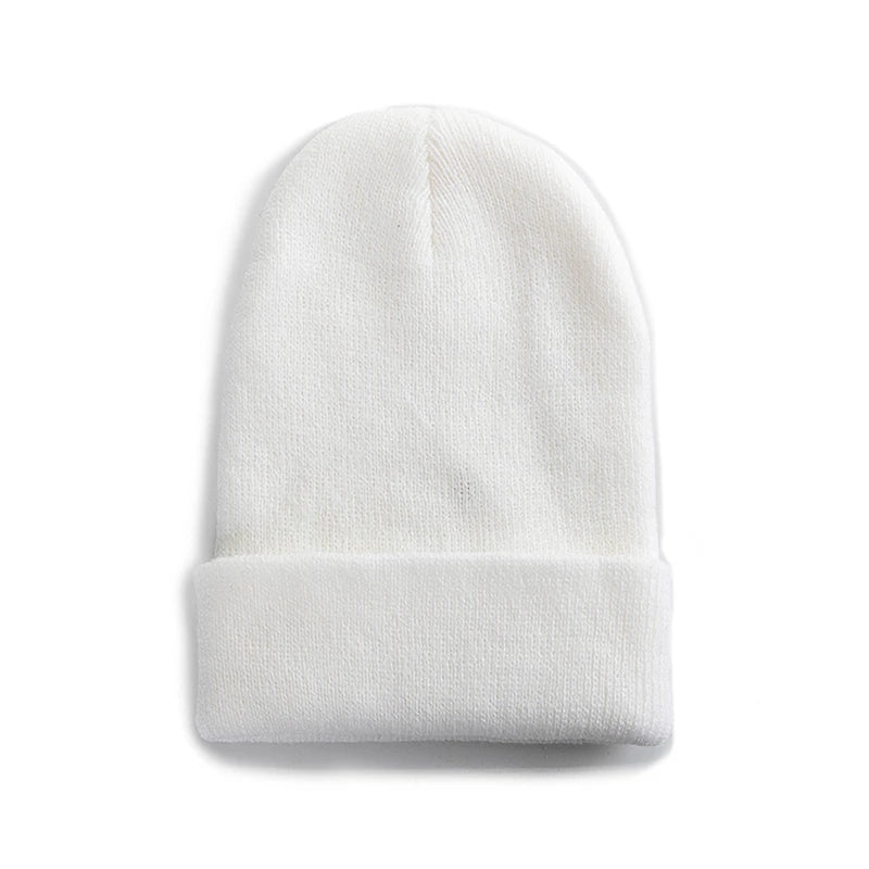 New Unisex Multicolor Autumn & Winter Beanie Hat Men Women Basic Daily Beanie Soft Knitted Hat All-match Streetwear Cap