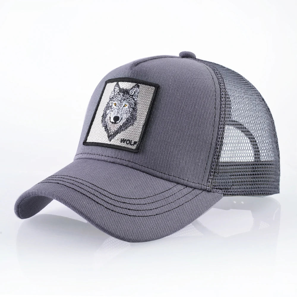 Baseball Caps Men Snapback Hip Hop Hats With Eagle Patch Streetwear Trucker Caps Women Spring Summer Breathable Mesh Visor Bones