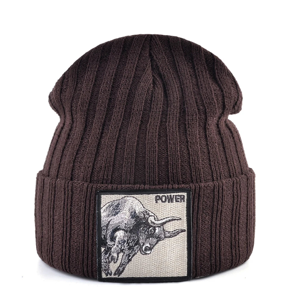 Fashion Skullcap Men Outdoor Streetwear Skullies Beanies Women Knitted Hip Hop Hat Boys Girls Kpop Bonnet Cap Black Knit Beanie