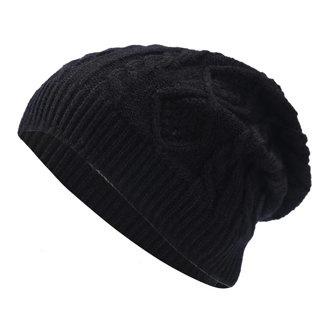 New Cool Women Warm Soft Beanies Hat Cap Lady Apring Autumn Winter Solid Geometric Knitted Casual Bone Cap Hat For Women