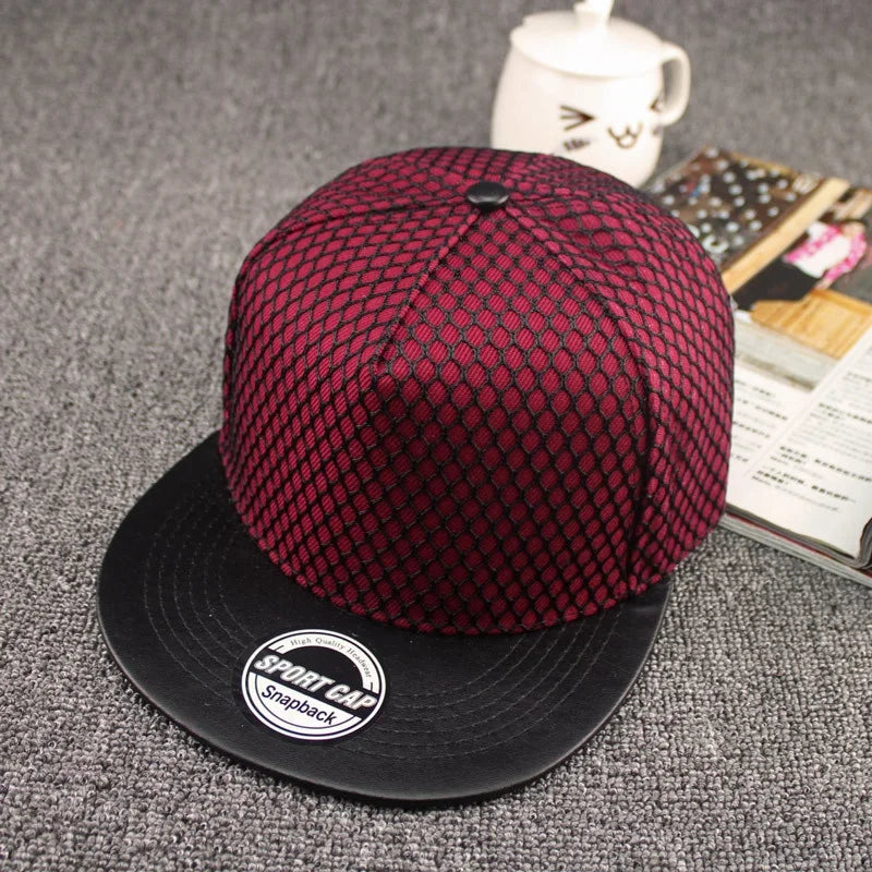 5 Colors New Hot Sale Plastic Triangle Baseball Cap Hat Hip Hop Cap Flat-brimmed Hat Snapback Cap Hats for Men and Women