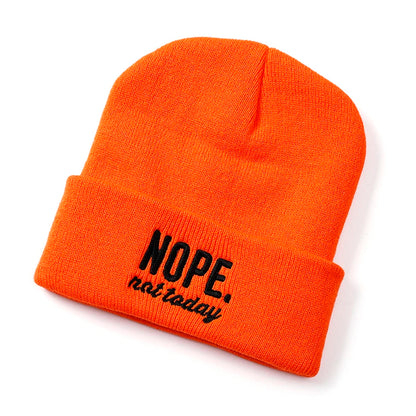 women men knitted Beanie hat Embroidery Letters autumn winter cap boy girl kids beanie cap hat for women men