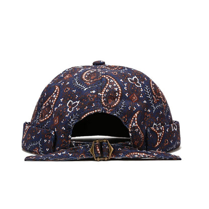 Unisex Brimless Cotton Docker Cap – Vintage Bohemian Adjustable Hip Hop Beanie Hat