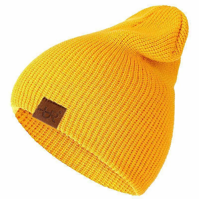 Unisex Beanie Hat URGENTMAN Brand Casual Winter Hats For Men Women Fashion Knitted Hat Solid Hip-hop Beanie Hat Unisex Cap