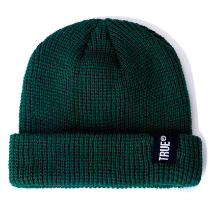 Hot Sale Daily SHORT Beanie Hat Unisex Sailor Style Winter Hat Men Women Ribbed Knitted Melon Cap True Letter Baggy Hat