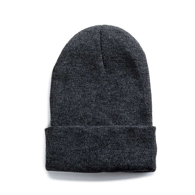 New Unisex Multicolor Autumn & Winter Beanie Hat Men Women Basic Daily Beanie Soft Knitted Hat All-match Streetwear Cap