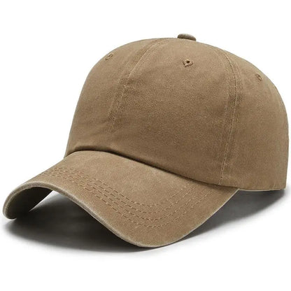 COKK Washed Cotton Adjustable Solid Color Baseball Cap Women Men Unisex Couple Cap Fashion Dad Hat Snapback Cap High Quality