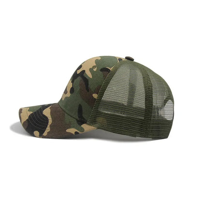 COKK Baseball Cap Men Hat Women Summer Outdoor Camouflage Sun Hat Breathable Mesh Cap Solid Color Snapback Casquette Bone Male