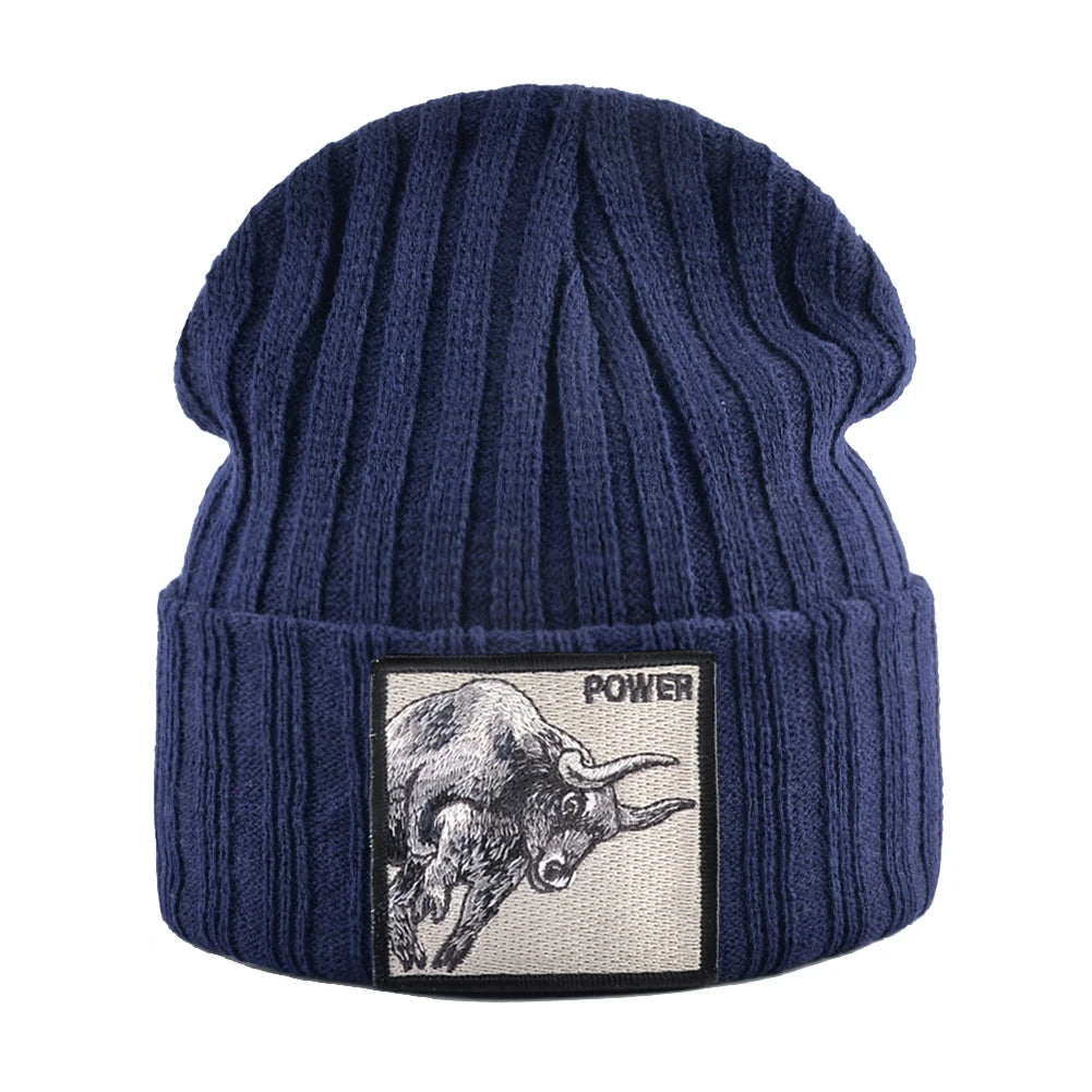 Fashion Skullcap Men Outdoor Streetwear Skullies Beanies Women Knitted Hip Hop Hat Boys Girls Kpop Bonnet Cap Black Knit Beanie