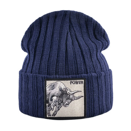 Fashion Skullcap Men Outdoor Streetwear Skullies Beanies Women Knitted Hip Hop Hat Boys Girls Kpop Bonnet Cap Black Knit Beanie