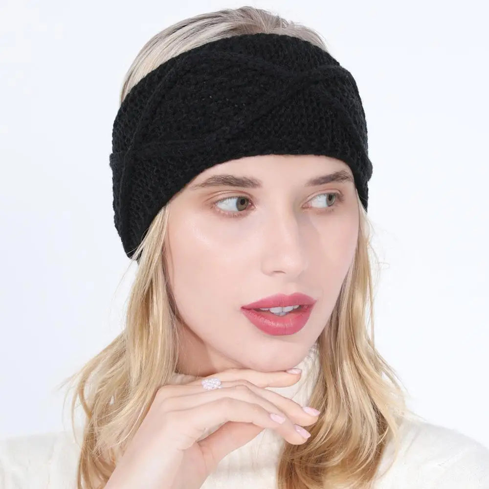 women autumn winter Ponytail Beanie hat female Stretch Crochet knitted hat lady arylic geometry pattern winter hat
