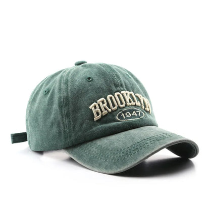 1/6PCS/Set Embroidered Baseball Cap For Women Men New Spring Summer Sunhat Retro Washable Sport Snapback Cap Hip Hop Fishing Hat