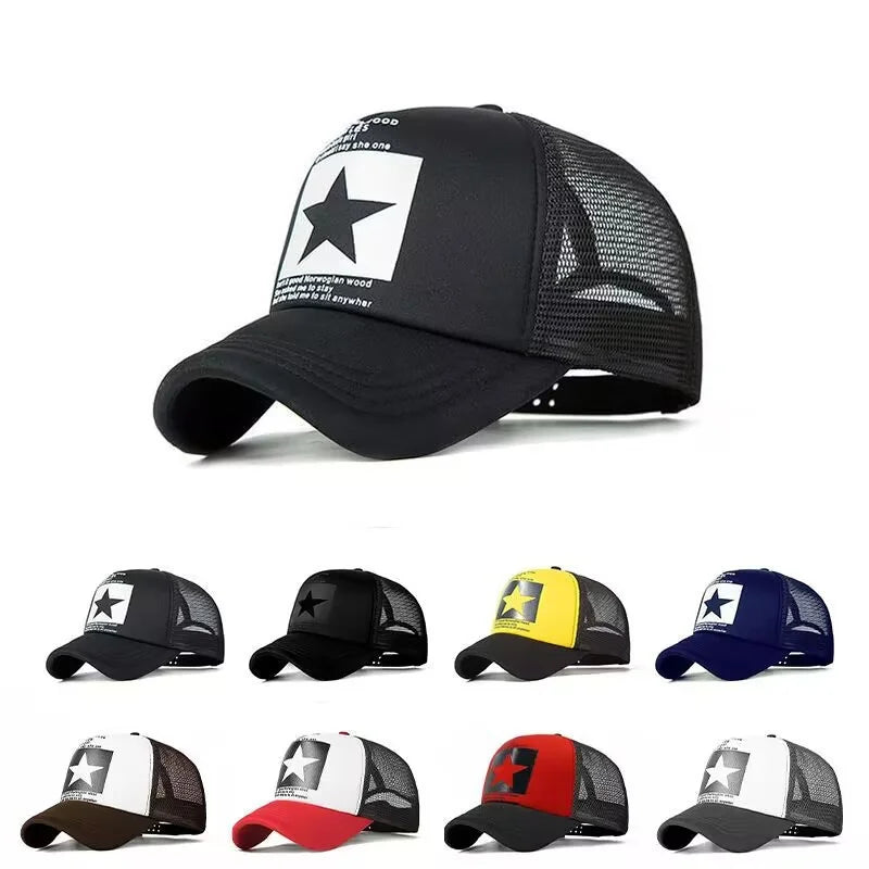 Unisex Mesh Trucker Baseball Cap – Snapback Hip Hop Summer Outdoor Casual Sun Hat