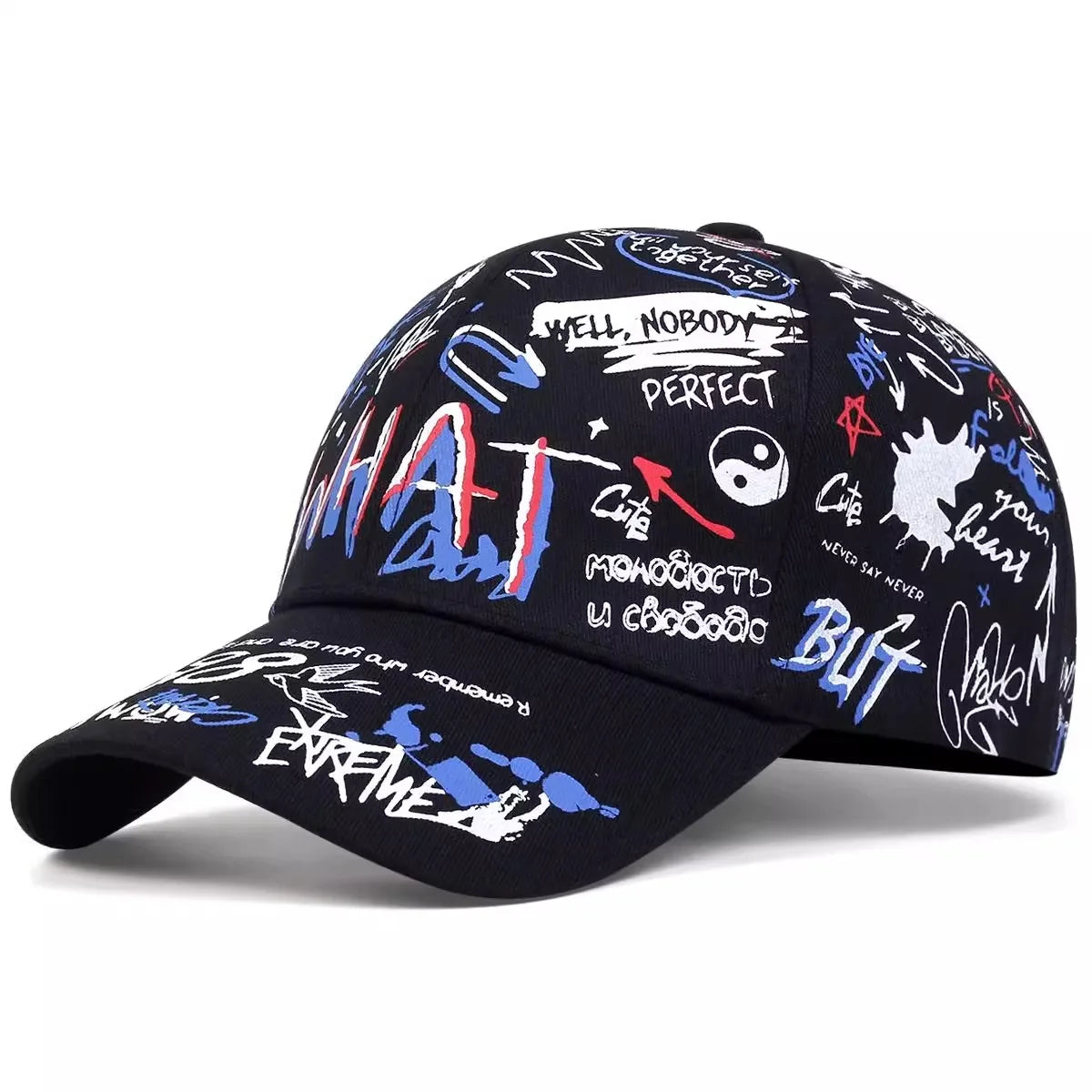 Unisex Korean Graffiti Baseball Cap Hip Hop Street Style Trendy Hat