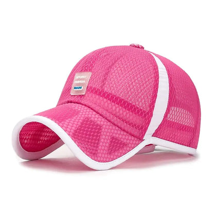 Kids’ Mesh Baseball Cap Breathable Korean Style Outdoor Travel Sun Hat for Boys Girls